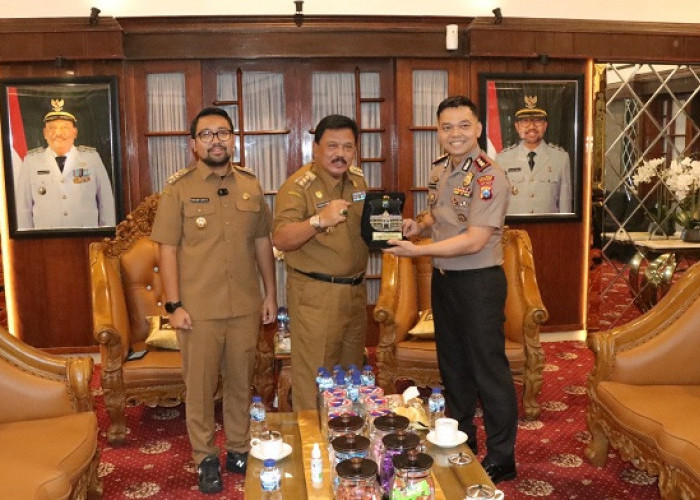 Kapolres Nganjuk Perkuat Sinergi Forkopimda Kunjungi Bupati dan Dandim 0810