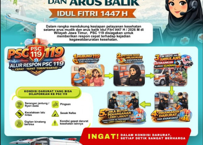 Dinkes Jatim Siapkan 217 Pos Kesehatan untuk Layani Pemudik Lebaran 2026