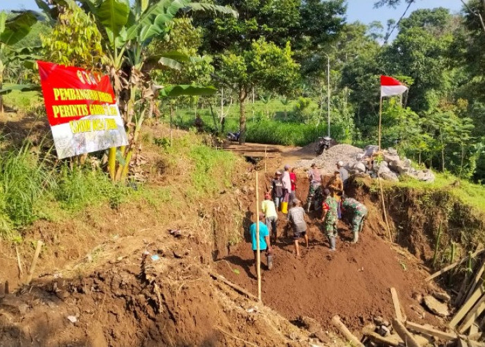 Menyambung Asa di Pelosok Jember, Kodim 0824/Jember Percepat Pembangunan 15 Jembatan Perintis Garuda