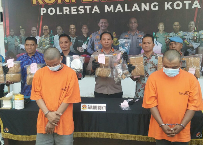 Dua Pemain Narkoba Jaringan Sumatra Dibekuk di Malang