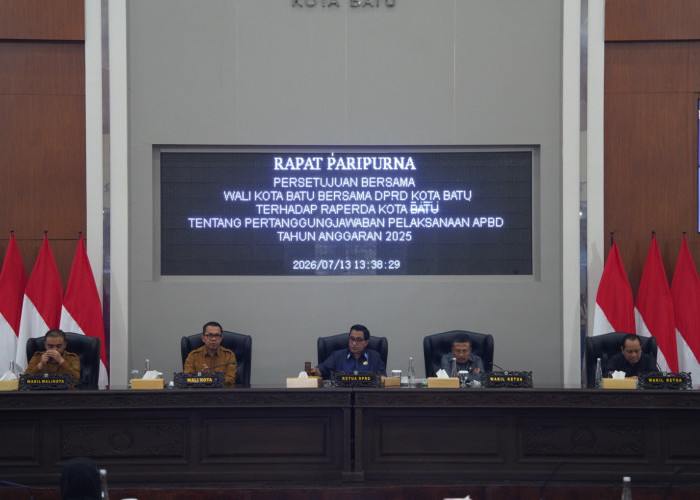 Sepakat Pemkot Batu dan DPRD, Raperda Pertanggung Jawaban APBD 2025 Guna Perkuat Komitmen