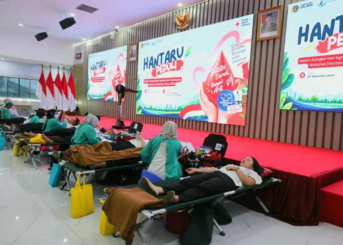 Gelar Aksi Peduli, Kementerian ATR/BPN Selenggarakan Hantaru Peduli Lewat Donor Darah