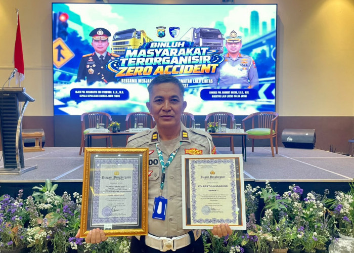 Satlantas Polres Tulungagung Borong Dua Penghargaan Polda Jatim, Bukti Kinerja dan Sinergi