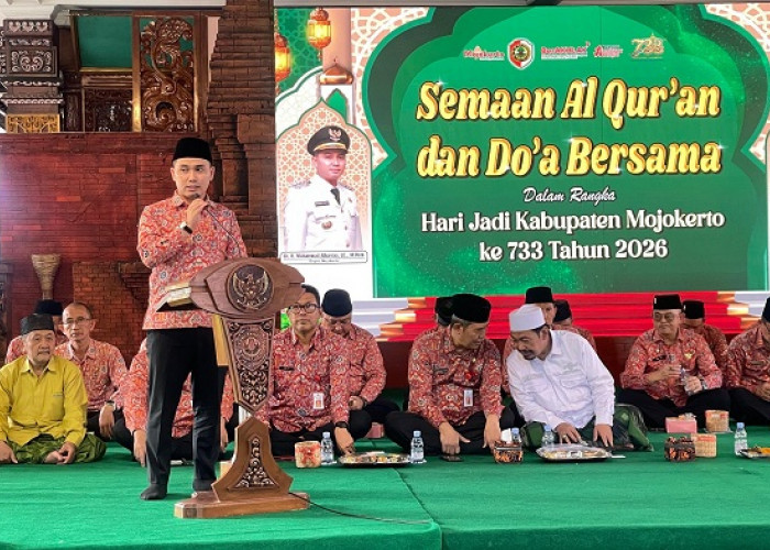 Doa Bersama dan Semaan Alquran Warnai Peringatan Hari Jadi Ke-733 Kabupaten Mojokerto