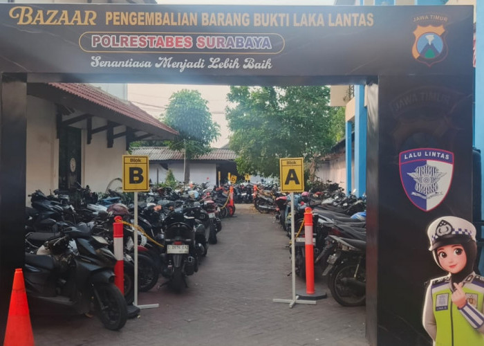 11 Hari Bazar BB Kendaraan, Satlantas Polrestabes Surabaya Kembalikan 135 Unit ke Pemilik