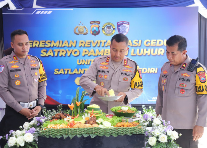 Resmikan Gedung Unit Gakkum, Polres Kediri Tingkatkan Kualitas Pelayanan Lalu Lintas