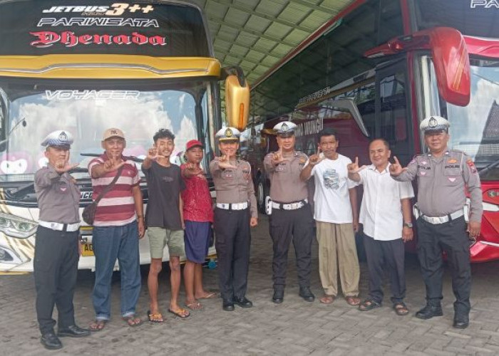 Jelang Nataru, Satlantas Polres Kediri Perkuat Pengawasan Angkutan Umum