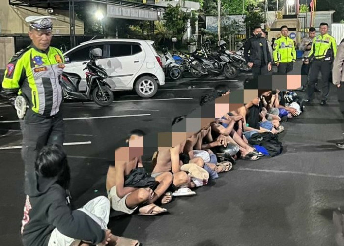 14 Pemuda Diamankan Polres Lumajang  Terlibat Tawuran di Labruk Lor