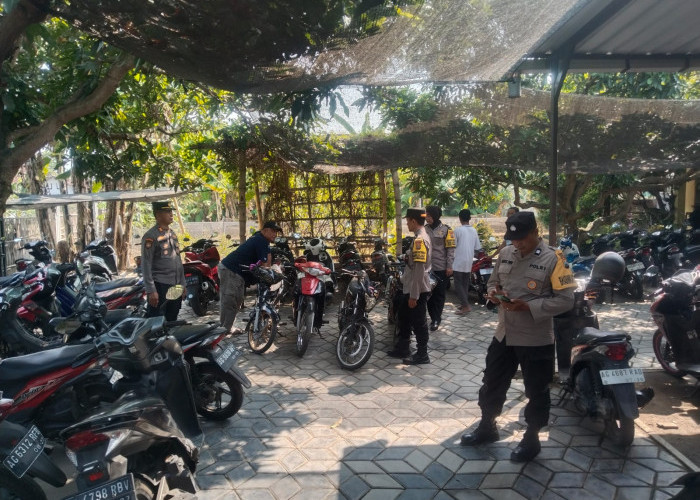 Polsek Sumbergempol Tertibkan Belasan Motor Pelajar SMP Berknalpot Brong