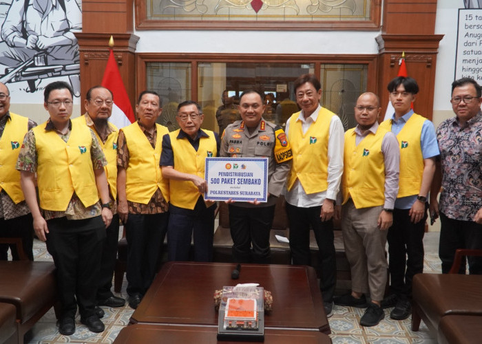  Polrestabes Surabaya Siap Menyalurkan 500 Paket Sembako dari Yayasan Bhakti Persatuan