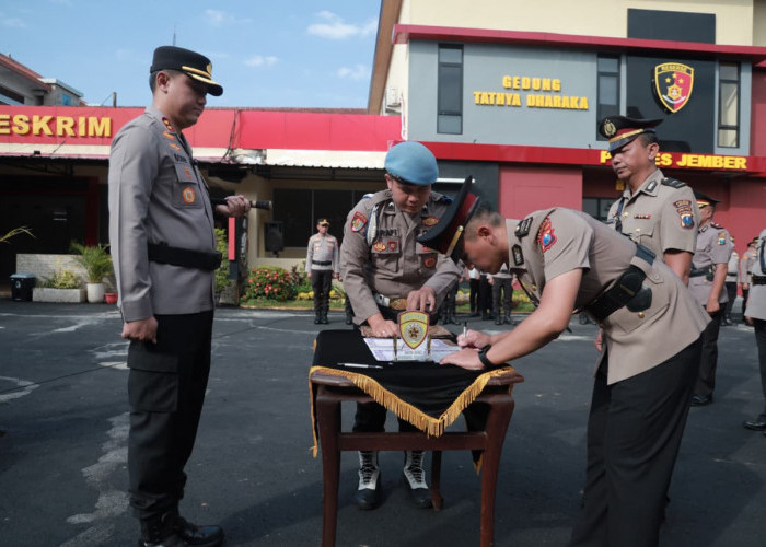 Rotasi Besar-besaran di Polres Jember, Jabatan Sejumlah Kapolsek hingga Kasi Humas Resmi Bergeser