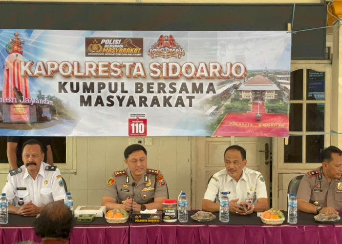 Kapolresta Sidoarjo Diskusi Bareng Warga Rangkah Kidul, Ajak Komitmen Jaga Kamtibmas