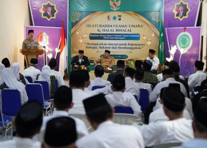 Hadiri Halalbihalal MUI, Kapolres Bojonegoro Soroti Pengawasan Anak di Dunia Digital