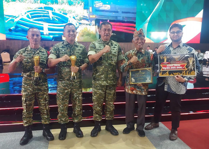 Kodim 0809/Kediri Antar Desa Canggu Raih Juara Umum Kampung Pancasila 2025