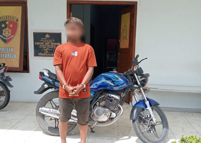 Polsek Driyorejo Amankan Maling Motor yang Beraksi di Toko Madura