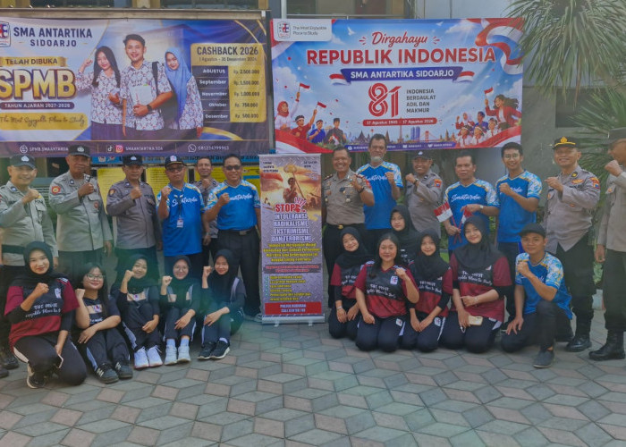 Polsek Buduran Sosialisasi Wawasan Kebangsaan di SMA Antartika Sidoarjo