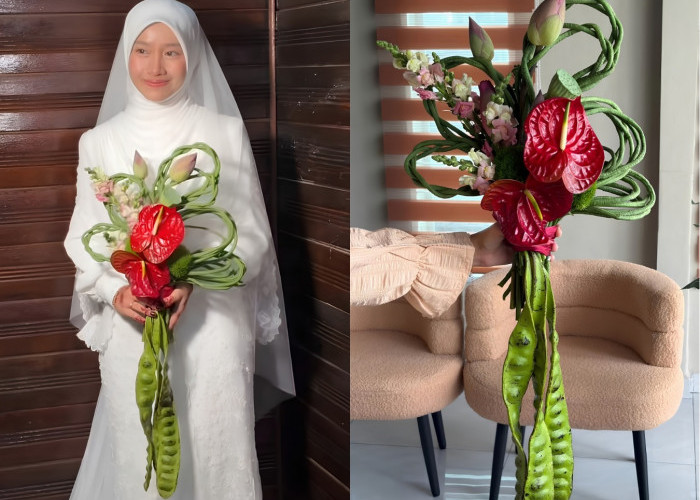 Buket Pernikahan dari Petai dan Kacang Panjang Viral