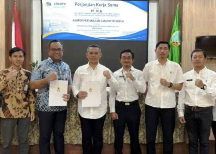 BPN Gresik dan PLN Percepat Sertifikasi Tanah untuk Pengamanan Aset Negara