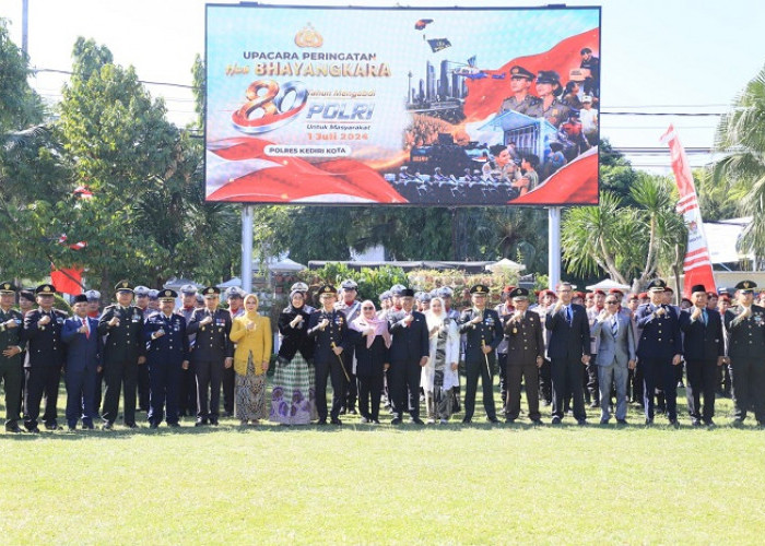 Hari Bhayangkara Ke-80 di Kota Kediri Berlangsung Khidmat, Sinergitas TNI-Polri Warnai Tasyakuran