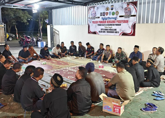 Jaga Kondusifitas Wilayah, Polsek Pangkur Giat Ngopi Bareng Perguruan Silat  Jelang Bulan Suro