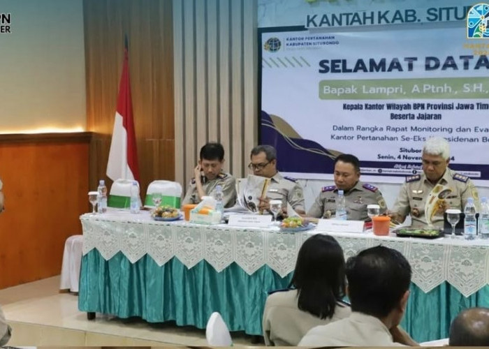 Kepala Kantor Pertanahan Jember Hadiri Monev Kakanwil BPN Jatim di Situbondo