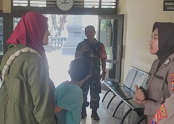Polsek Blimbing Malang Terima Anak Berkebutuhan Khusus dari Pengemudi Ojol