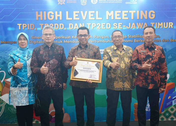 Pemkot Batu Raih Penghargaan TP2DD Mota dengan Sinergitas Pemungutan Opsen Pajak Terbaik