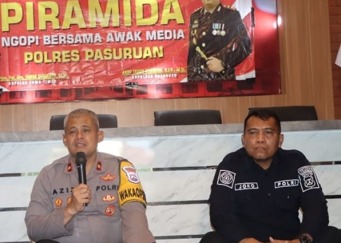 Humas Polres Pasuruan Gelar Tasyakuran HUT Ke-73 Humas Polri Bareng Media