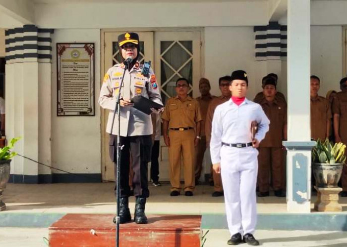 Giat Police Goes to School, Wakapolres Asah Kepekaan Semangat Nasionelime Siswa SMAN 1 Bangkalan