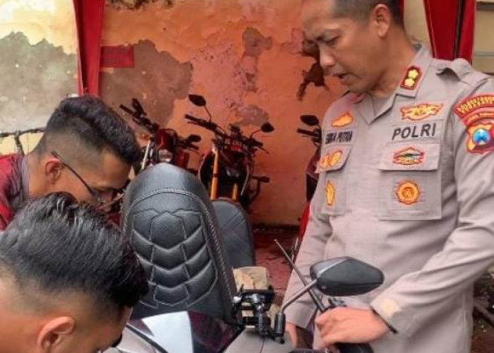 Masyarakat Umum Bisa Pasang Alarm Motor Gratis di Polrestabes Surabaya