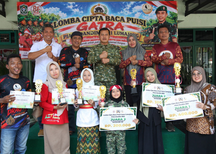 Kodim 0821 Lumajang Gelar Lomba Cipta Baca Puisi, Kobarkan Semangat Patriotisme Generasi Bangsa