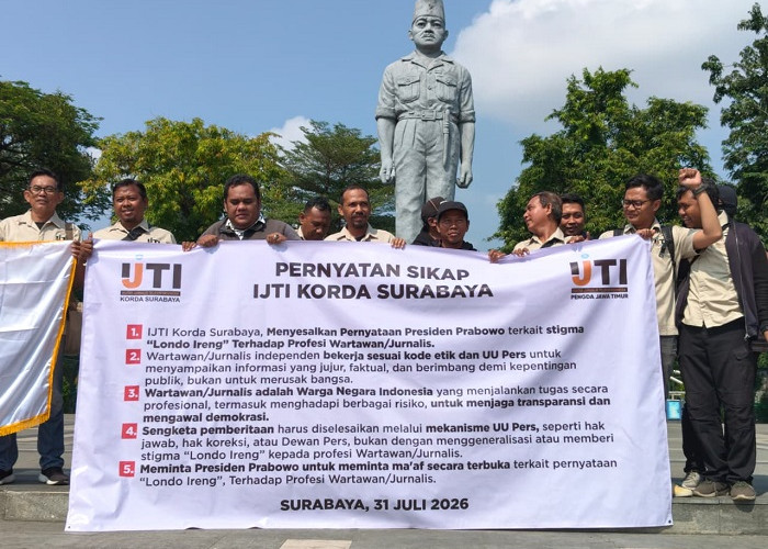 IJTI Surabaya Desak Presiden Prabowo Minta Maaf atas Ucapan 