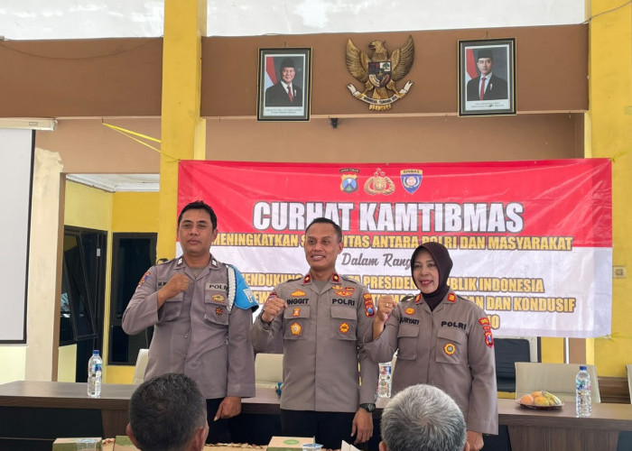 Curhat Kamtibmas di Desa Sruni, Polresta Sidoarjo Ajak Warga Cegah Bullying dan Radikalisme