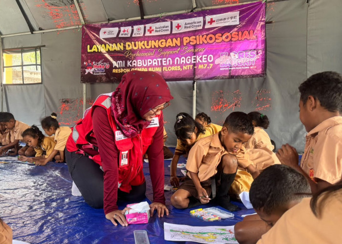   PMI Hadir Sembuhkan Luka Batin Siswa SDK Gawalea Pascagempa