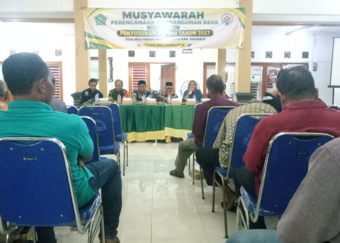 Susun RKPDes 2027, Pemdes Mulyodadi Wonoayu Matangkan Perencanaan Pembangunan Lewat Musrenbangdes