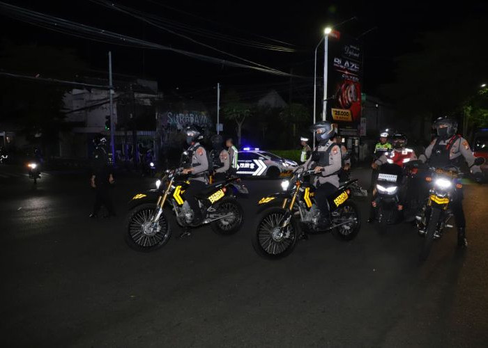 Semangat Pengabdian Polri, Samapta Polres Kediri Kota Jaga Kamtibmas Kondusif