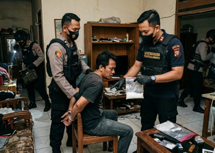 Penjual Sayur di Kupang Panjaan Surabaya Dibekuk usai Edarkan Sabu