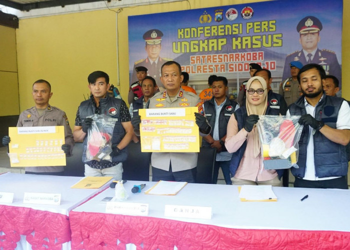 Satresnarkoba Polresta Sidoarjo Bongkar Peredaran Sabu dan Pil Ekstasi