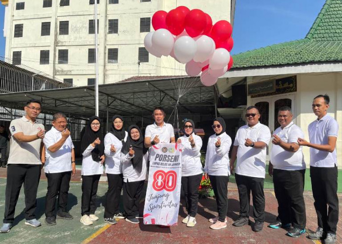 Semangat Merah Putih di Balik Jeruji: Lapas Jember Rayakan HUT Ke-80 RI dengan Porseni dan Jalan Sehat