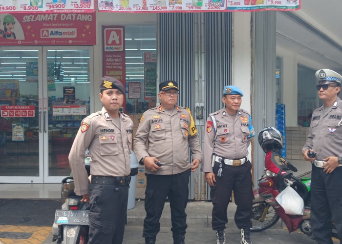 Antisipasi Kejahatan 3C di Minimarket, Polsek Sawahan Perketat Pengamanan Pusat Perbelanjaan