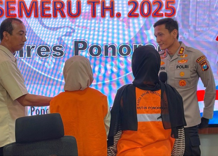 Polres Ponorogo Bekuk 2 Perempuan Pengedar Narkoba Lintas Provinsi