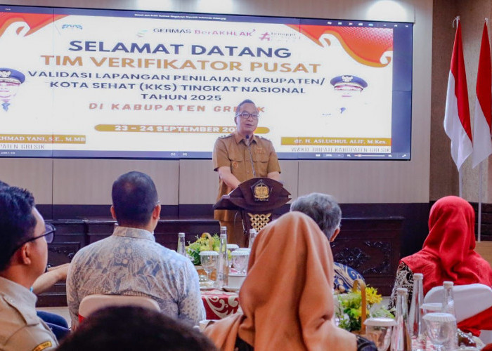 Tim Verifikator KKS 2025 Tinjau Gresik, Wabup Alif Tekankan Kebiasaan Hidup Sehat