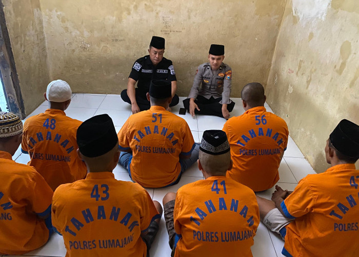 Selama Ramadan, Polisi Beri Bimbingan Rohani Tahanan Polres Lumajang
