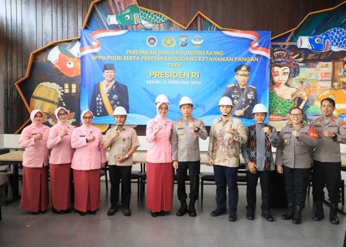 SPPG Polri Diluncurkan Presiden, Polres Kediri Kota Laksanakan Groundbreaking