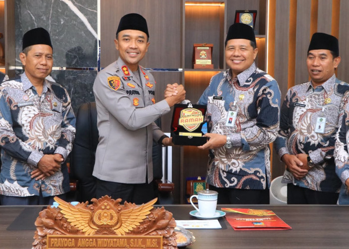 Perkuat Sinergitas dan Harmoni Antar Lembaga, Kapolres Terima Silaturahmi Kemenag Ngawi