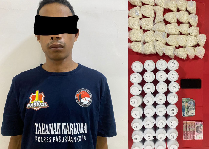 Pengedar Puluhan Ribu Pil Setan di Kota Pasuruan Ditangkap, Satu Buron