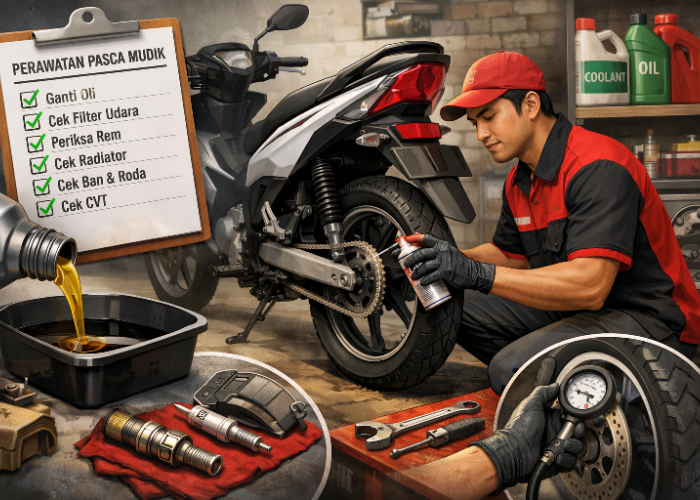 Perawatan Motor Pasca-Mudik di Surabaya, Ini Langkah yang Perlu Dilakukan