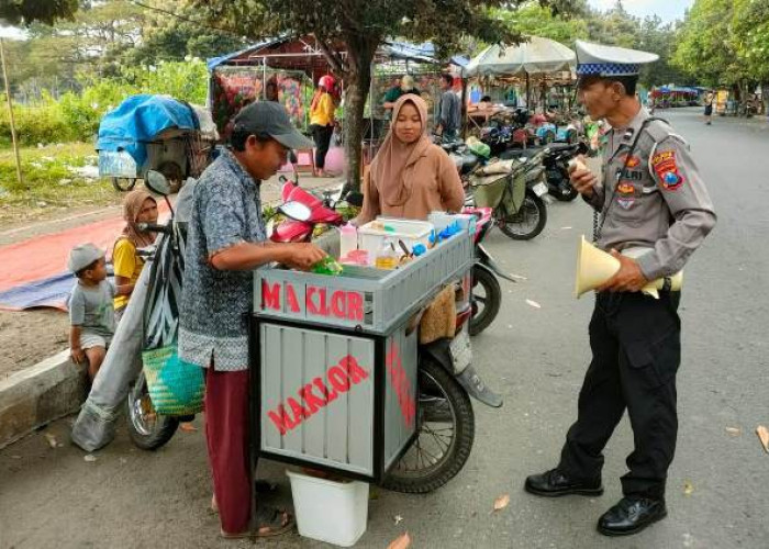 Satlantas Polres Kediri Kota Gencar Kampanyekan Kamseltibcarlantas di GOR Jayabaya