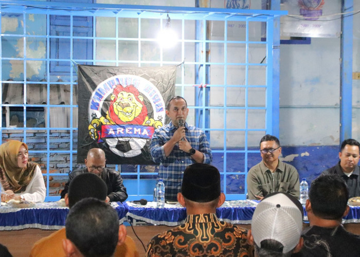 Wakapolresta Malang Kota Temui Warga Kampung Biru Arema, Siapkan Solusi Longsor hingga Curanmor
