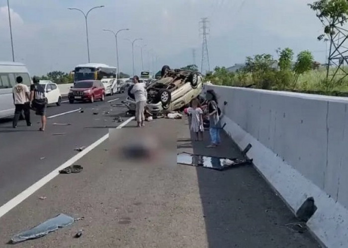 Minibus Terbalik di Tol Porong-Sidoarjo, 2 Anak Turut Jadi Korban